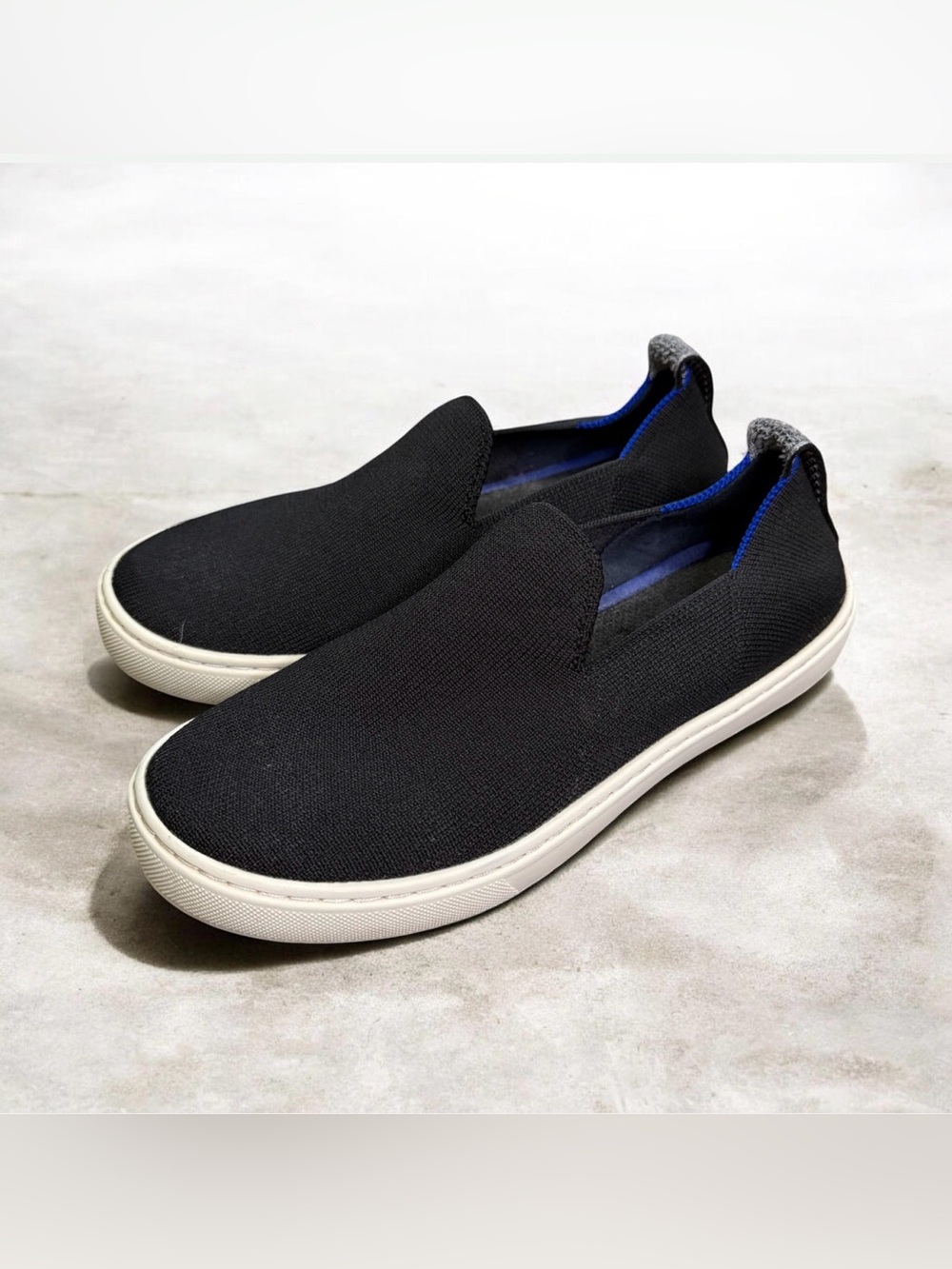 Rothy's The Kids Sneaker Slip-On in Black Size 3